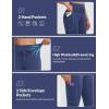imagebaleaf Womens Fleece Lined Thermal Leggings High Waisted Water Resistant Warm Winter Running Hiking Pants with PocketsNavy Blue