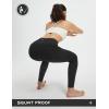 imagebaleaf Womens Leggings with 6 Pockets 25 Tummy Control Workout Yoga High Waisted 78 Ankle PantsBlack