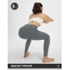 imagebaleaf Womens Leggings with 6 Pockets 25 Tummy Control Workout Yoga High Waisted 78 Ankle PantsDark Gray