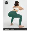 imagebaleaf Womens Leggings with 6 Pockets 25 Tummy Control Workout Yoga High Waisted 78 Ankle PantsDark Green