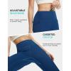 imagebaleaf Womens Leggings with 6 Pockets 25 Tummy Control Workout Yoga High Waisted 78 Ankle PantsNavy Blue