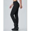 imagebaleaf Womens Snow Pants Winter Thick Insulated Waterproof Fleece Lined Leggings Ski Hiking Outdoor Cold Weather GearBlack
