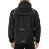 imagebaleaf Mens Rain Jacket Waterproof Windbreaker Running Cycling Golf Hiking Gear Hood Lightweight Reflective PackableAblack