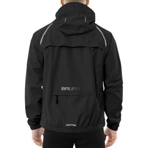 imagebaleaf Mens Rain Jacket Waterproof Windbreaker Running Cycling Golf Hiking Gear Hood Lightweight Reflective PackableAblack