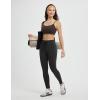 imagebaleaf Womens 78 Workout Leggings Petite Yoga Pants with Pockets Drawstring High Waist Ankle Pants Butt Lift AthleticBlack
