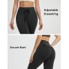 imagebaleaf Womens 78 Workout Leggings Petite Yoga Pants with Pockets Drawstring High Waist Ankle Pants Butt Lift AthleticBlack