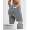 imagebaleaf Womens 78 Workout Leggings Petite Yoga Pants with Pockets Drawstring High Waist Ankle Pants Butt Lift AthleticGrey