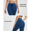 imagebaleaf Womens 78 Workout Leggings Petite Yoga Pants with Pockets Drawstring High Waist Ankle Pants Butt Lift AthleticNavy