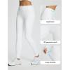 imagebaleaf Womens Fleece Lined High Waisted Workout Leggings Tummy Control Thermal Warm Tights Winter Running Ski Gear 27White