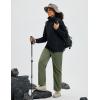 imagebaleaf Womens Hiking Pants Durable Water Resistant Lightweight Quick Dry Zip Pockets UPF50 Travel ClothesArmy Green