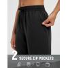 imagebaleaf Womens Hiking Pants Durable Water Resistant Lightweight Quick Dry Zip Pockets UPF50 Travel ClothesBlack