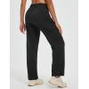 imagebaleaf Womens Hiking Pants Durable Water Resistant Lightweight Quick Dry Zip Pockets UPF50 Travel ClothesBlack