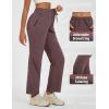 imagebaleaf Womens Hiking Pants Durable Water Resistant Lightweight Quick Dry Zip Pockets UPF50 Travel ClothesDark Brown