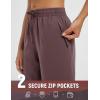 imagebaleaf Womens Hiking Pants Durable Water Resistant Lightweight Quick Dry Zip Pockets UPF50 Travel ClothesDark Brown