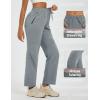 imagebaleaf Womens Hiking Pants Durable Water Resistant Lightweight Quick Dry Zip Pockets UPF50 Travel ClothesDark Gray