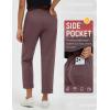 imagebaleaf Womens Hiking Pants Ripstop Water Resistant Lightweight Golf Pants Quick Dry Zip Pockets Work Travel ClothesDark Brown