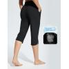 imagebaleaf Womens Swim Capris Pants 18quot Quick Dry Modest Swimsuits UPF 50 Bathing Suit Bottoms Beach Pants with PocketsBlack