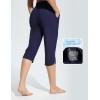 imagebaleaf Womens Swim Capris Pants 18quot Quick Dry Modest Swimsuits UPF 50 Bathing Suit Bottoms Beach Pants with PocketsNavy