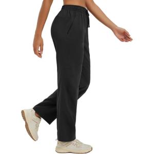 imagebaleaf Womens Hiking Pants Durable Water Resistant Lightweight Quick Dry Zip Pockets UPF50 Travel ClothesBlack