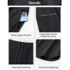 imagebaleaf Womens 17 Capri Pants Lighweight Cargo Capris Quick Dry Zipper Pockets Hiking Biking Casual OutdoorBlack