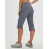 imagebaleaf Womens 17 Capri Pants Lighweight Cargo Capris Quick Dry Zipper Pockets Hiking Biking Casual OutdoorDark Gray