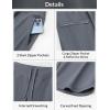imagebaleaf Womens 17 Capri Pants Lighweight Cargo Capris Quick Dry Zipper Pockets Hiking Biking Casual OutdoorDark Gray