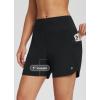 imagebaleaf Womens Mountain Bike Shorts 2 in 1 Padded MTB 5quot Cycling Padding Pockets Biking Bicycle Cycle RidingAblack