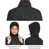 imagebaleaf Womens Rain Jackets Waterproof Windbreaker Packable Running Lightweight Cycling Jacket Reflective Hooded1black