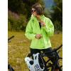 imagebaleaf Womens Rain Jackets Waterproof Windbreaker Packable Running Lightweight Cycling Jacket Reflective Hooded1fluorescent Yellow