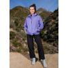 imagebaleaf Womens Rain Jackets Waterproof Windbreaker Packable Running Lightweight Cycling Jacket Reflective Hooded1purple