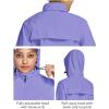 imagebaleaf Womens Rain Jackets Waterproof Windbreaker Packable Running Lightweight Cycling Jacket Reflective Hooded1purple