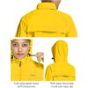 imagebaleaf Womens Rain Jackets Waterproof Windbreaker Packable Running Lightweight Cycling Jacket Reflective Hooded2light Yellow