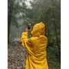 imagebaleaf Womens Rain Jackets Waterproof Windbreaker Packable Running Lightweight Cycling Jacket Reflective Hooded2light Yellow