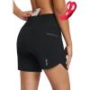 imagebaleaf Womens Mountain Bike Shorts 2 in 1 Padded MTB 5quot Cycling Padding Pockets Biking Bicycle Cycle RidingAblack