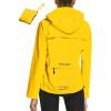 imagebaleaf Womens Rain Jackets Waterproof Windbreaker Packable Running Lightweight Cycling Jacket Reflective Hooded2light Yellow