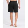 imagebaleaf Mens Swim Trunks with Compression Liner 5 ampamp 7 inch Quick Dry Bathing Suit Swim Shorts with Zippered PocketsBlack