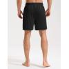 imagebaleaf Mens Swim Trunks with Compression Liner 5 ampamp 7 inch Quick Dry Bathing Suit Swim Shorts with Zippered PocketsBlack