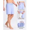 imagebaleaf Mens Swim Trunks with Compression Liner 5 ampamp 7 inch Quick Dry Bathing Suit Swim Shorts with Zippered PocketsLight Blue