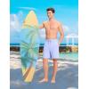imagebaleaf Mens Swim Trunks with Compression Liner 5 ampamp 7 inch Quick Dry Bathing Suit Swim Shorts with Zippered PocketsLight Blue