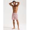 imagebaleaf Mens Swim Trunks with Compression Liner 5 ampamp 7 inch Quick Dry Bathing Suit Swim Shorts with Zippered PocketsPink Pineapple
