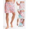 imagebaleaf Mens Swim Trunks with Compression Liner 5 ampamp 7 inch Quick Dry Bathing Suit Swim Shorts with Zippered PocketsPink Pineapple