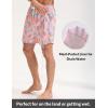 imagebaleaf Mens Swim Trunks with Compression Liner 5 ampamp 7 inch Quick Dry Bathing Suit Swim Shorts with Zippered PocketsPink Pineapple