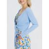 imagebaleaf Womens 2025 UPF 50 Cropped Cover Up Cardigan Tie Front Lightweight Summer Sun Wrap SPF Shirts Beach OutdoorBluelong Sleeve