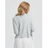 imagebaleaf Womens 2025 UPF 50 Cropped Cover Up Cardigan Tie Front Lightweight Summer Sun Wrap SPF Shirts Beach OutdoorLight Gray34 Sleeve