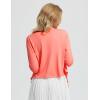 imagebaleaf Womens 2025 UPF 50 Cropped Cover Up Cardigan Tie Front Lightweight Summer Sun Wrap SPF Shirts Beach OutdoorPink34 Sleeve