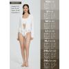 imagebaleaf Womens 2025 UPF 50 Cropped Cover Up Cardigan Tie Front Lightweight Summer Sun Wrap SPF Shirts Beach OutdoorWhitelong Sleeve