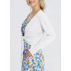 imagebaleaf Womens 2025 UPF 50 Cropped Cover Up Cardigan Tie Front Lightweight Summer Sun Wrap SPF Shirts Beach OutdoorWhitelong Sleeve