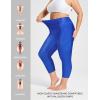 imagebaleaf Womens 20quot High Waisted Swim Pants 2025 Long Swim Capris UPF50 Swimsuit with Liner and PocketsRoyal Blue