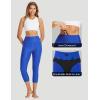 imagebaleaf Womens 20quot High Waisted Swim Pants 2025 Long Swim Capris UPF50 Swimsuit with Liner and PocketsRoyal Blue
