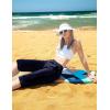 imagebaleaf Womens Long Shorts Quick Dry 15quot Swim Pants with Liner UPF50 Swim Capris with PocketsNavy Blue